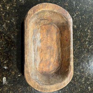 Small dough bowl. Used for a candle.